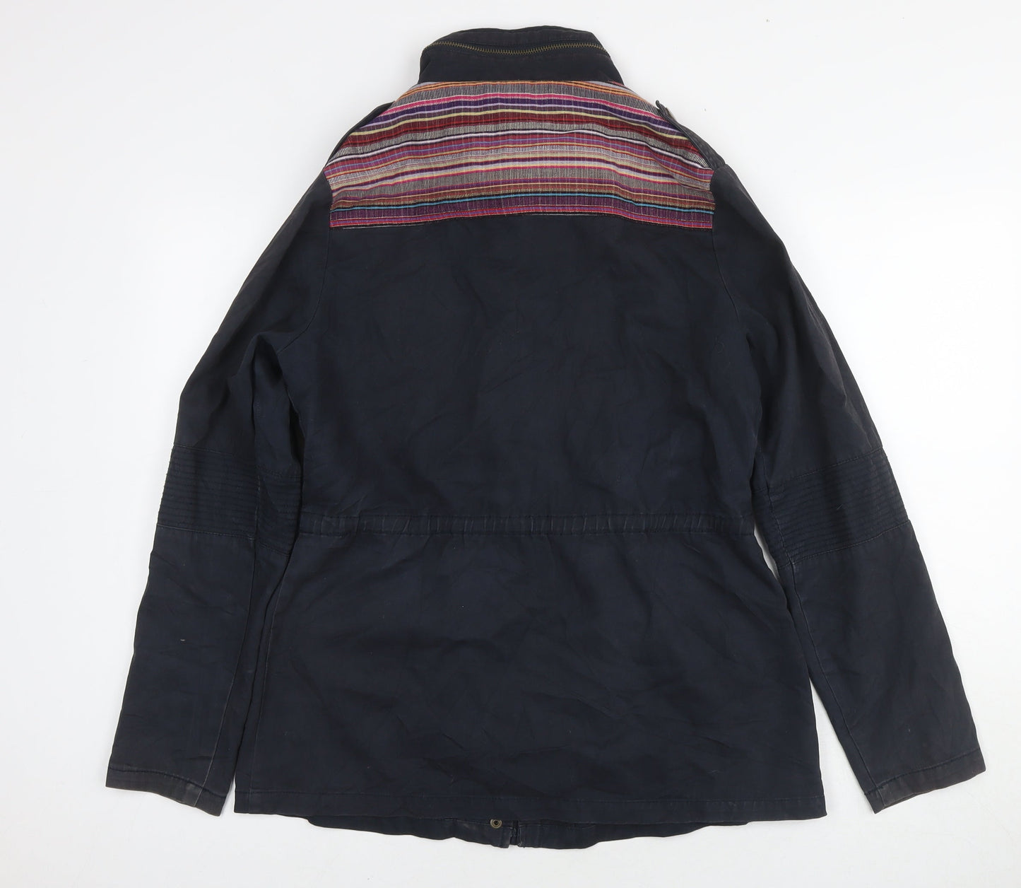 New Look Womens Black Parka Jacket Size 14 Zip