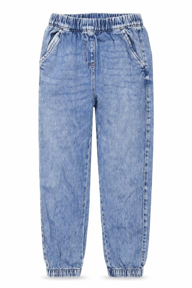 Next Girls Blue Cotton Jegging Jeans Size 11 Years L24 in Regular Pullover