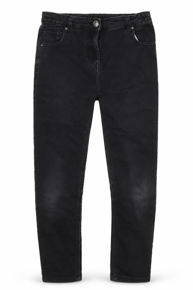 Tu Girls Blue Cotton Skinny Jeans Size 9 Years L22 in Regular Zip