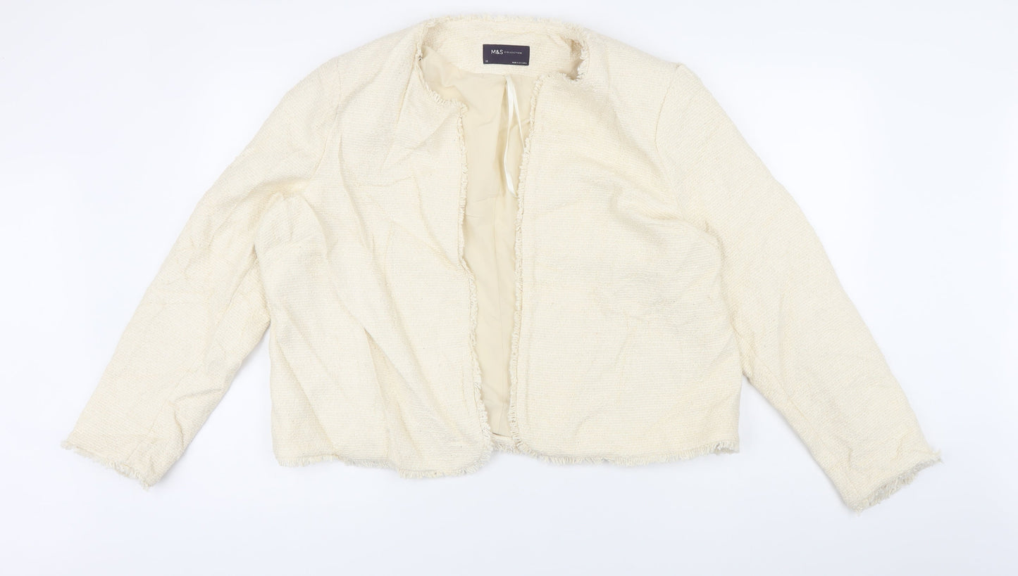 Marks and Spencer Womens Ivory Jacket Size 18