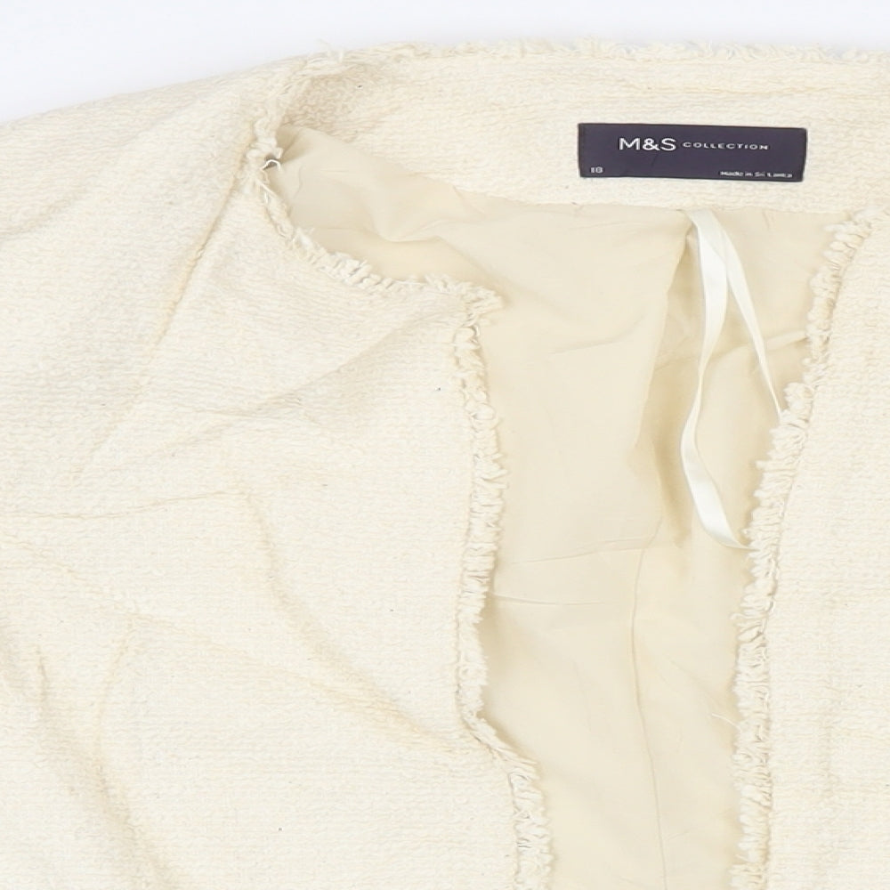 Marks and Spencer Womens Ivory Jacket Size 18