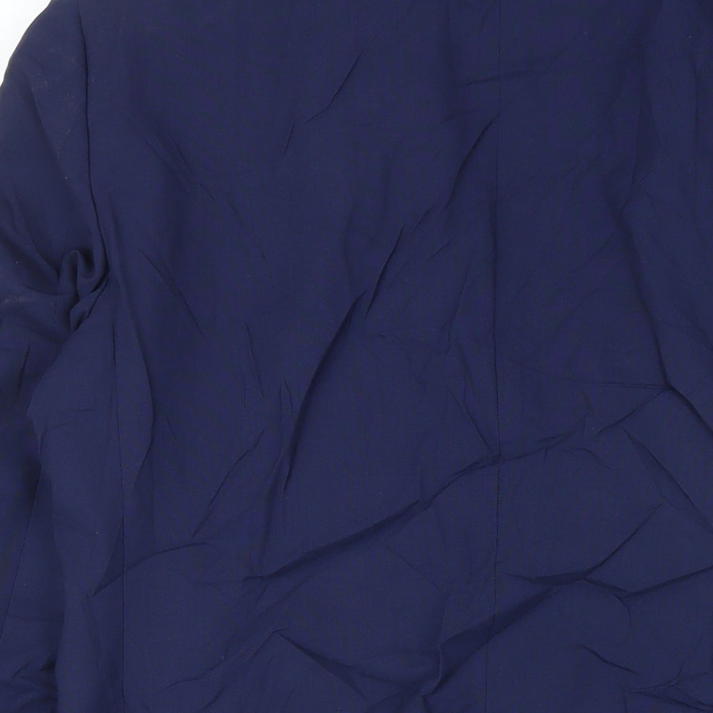 Hackett London Mens Blue Wool Jacket Suit Jacket Size 42 Regular