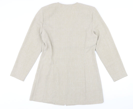 Legacy Womens Beige Jacket Size 10 Button