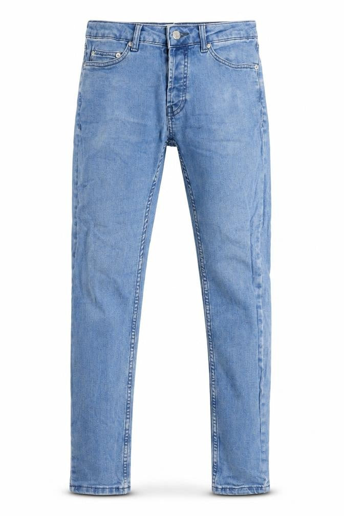 Topman Mens Blue Cotton Skinny Jeans Size 30 in L30 in Regular Zip