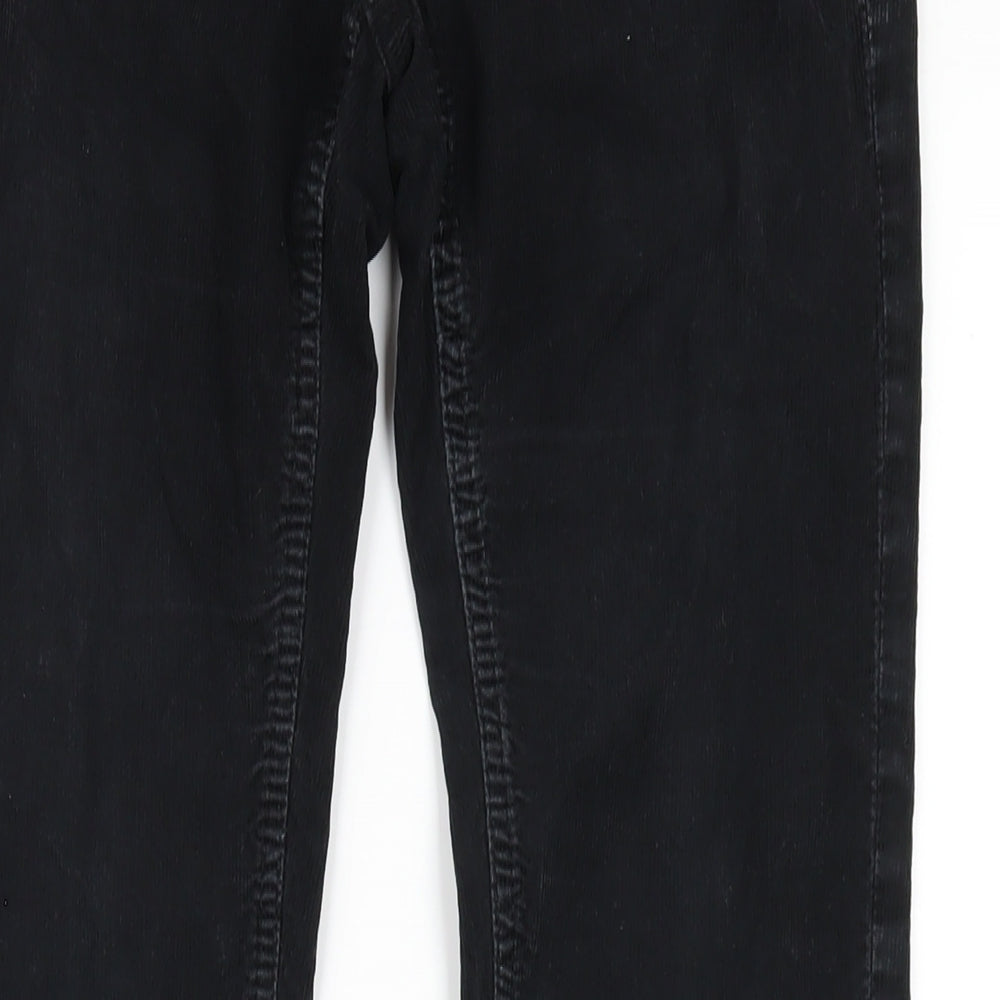 Drykorn Womens Black Cotton Trousers Size 27 in L34 in Slim Zip