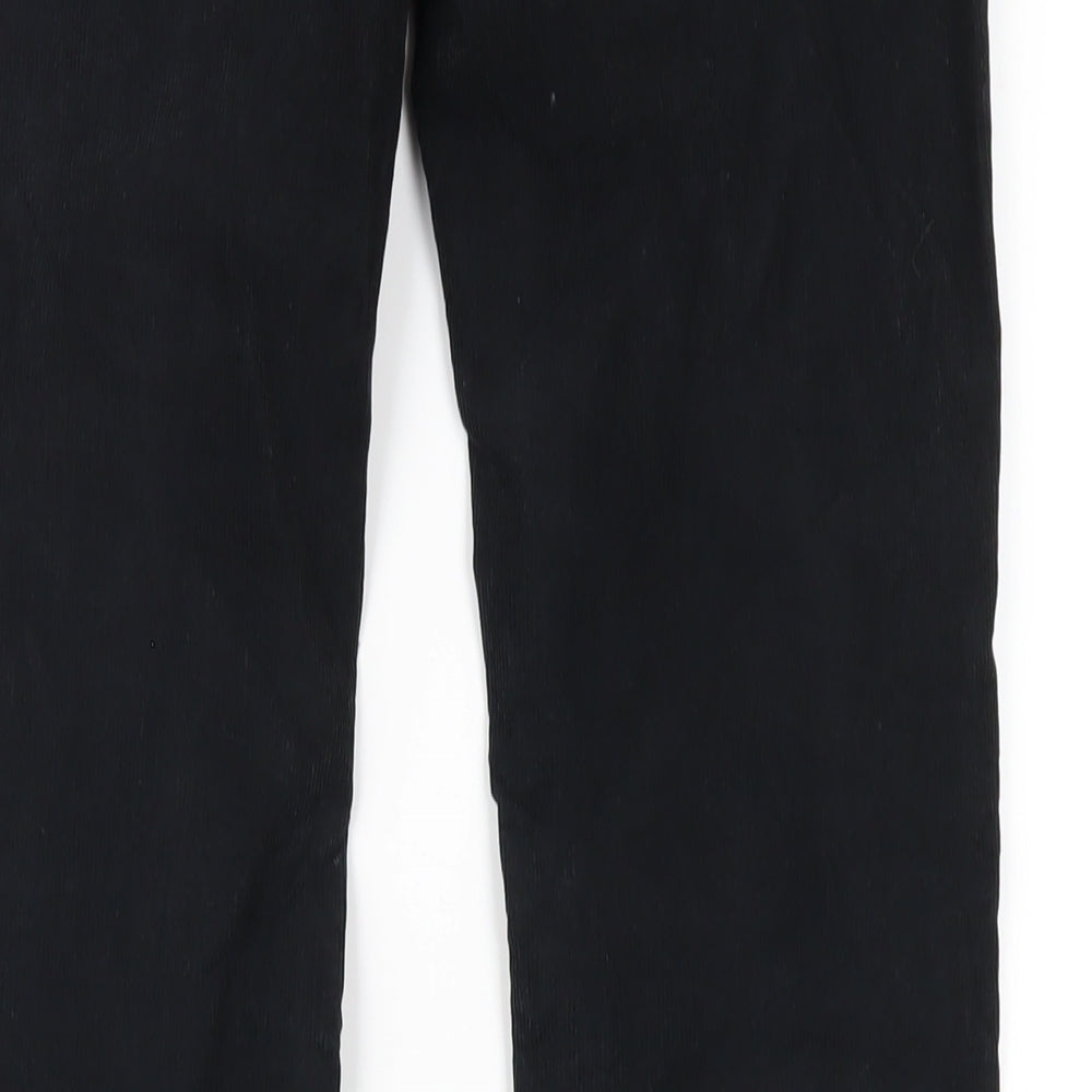 Drykorn Womens Black Cotton Trousers Size 27 in L34 in Slim Zip