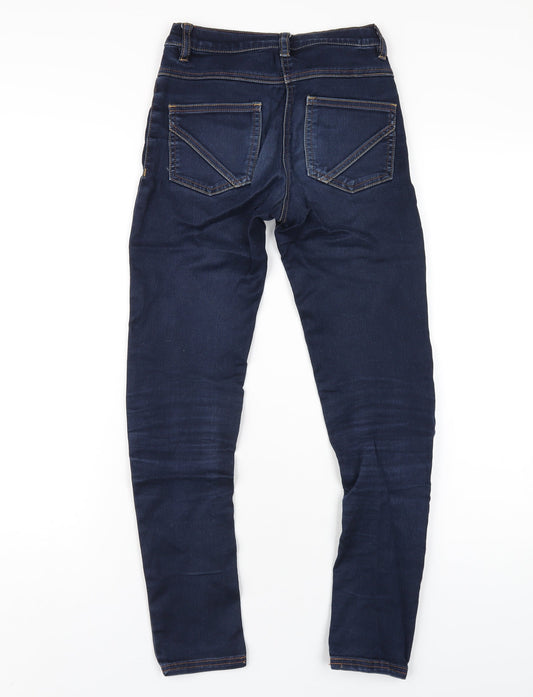 NEXT Girls Blue Cotton Jegging Jeans Size 11 Years L27 in Regular Pullover