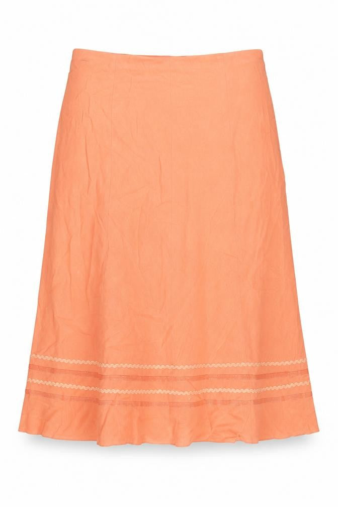 Marks and Spencer Womens Orange Lyocell A-Line Skirt Size 16