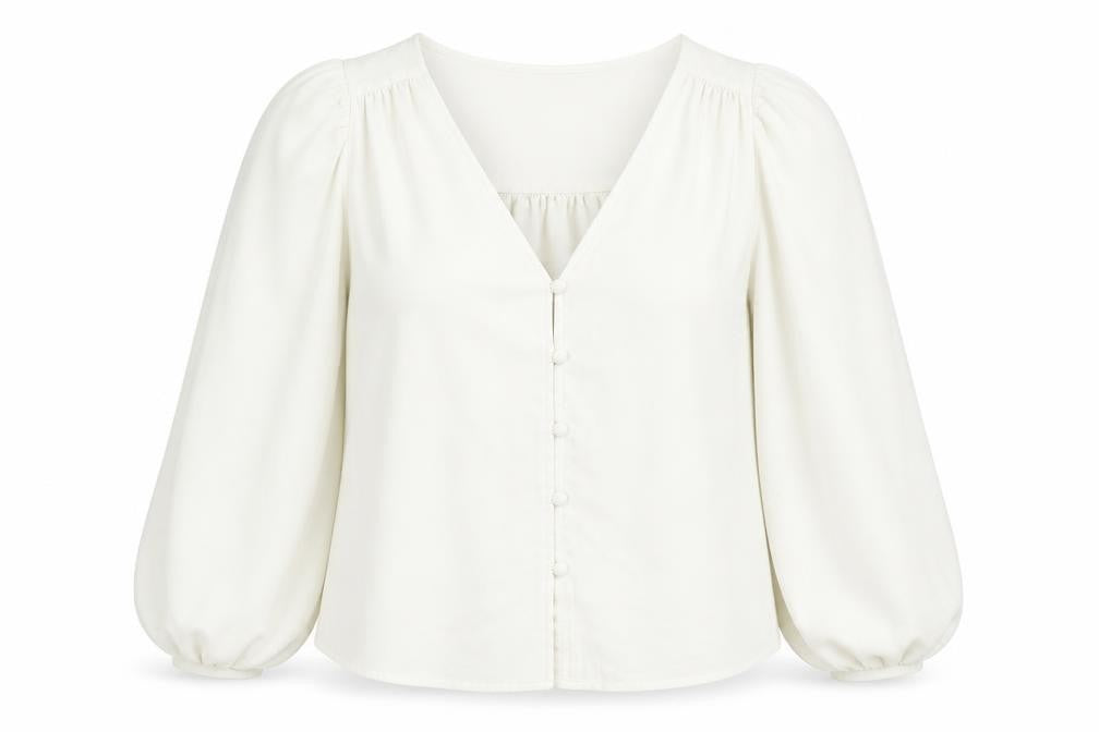 Womens UK Size M Monki White Polyester Blouse