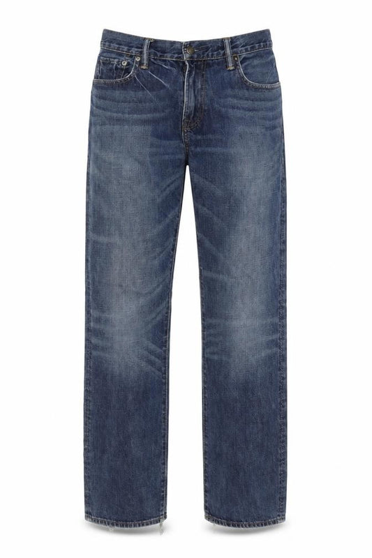 Gap Mens Blue Cotton Straight Jeans Size 28 in L32 in Regular Zip