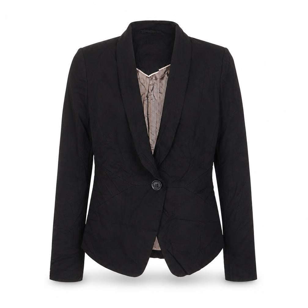 Next Womens Black Jacket Blazer Size 8 Button
