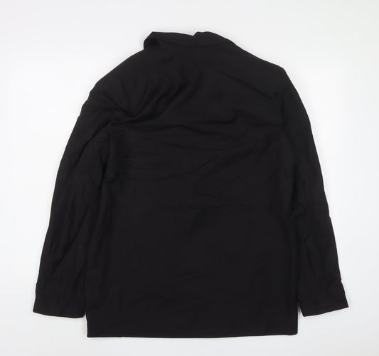 nasty ga Womens Black Jacket Blazer Size 10 Button