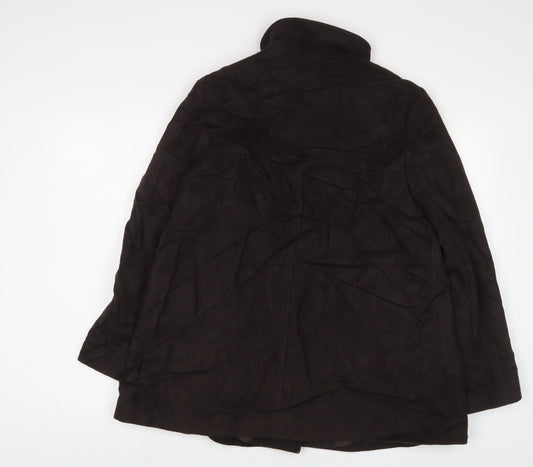 Square Womens Brown Jacket Size 14 Button
