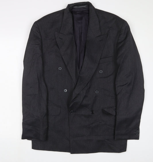 Debenhams Mens Grey Polyester Jacket Suit Jacket Size 42 Regular