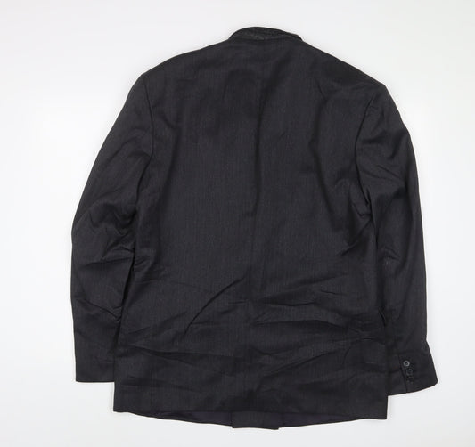 Debenhams Mens Grey Polyester Jacket Suit Jacket Size 42 Regular