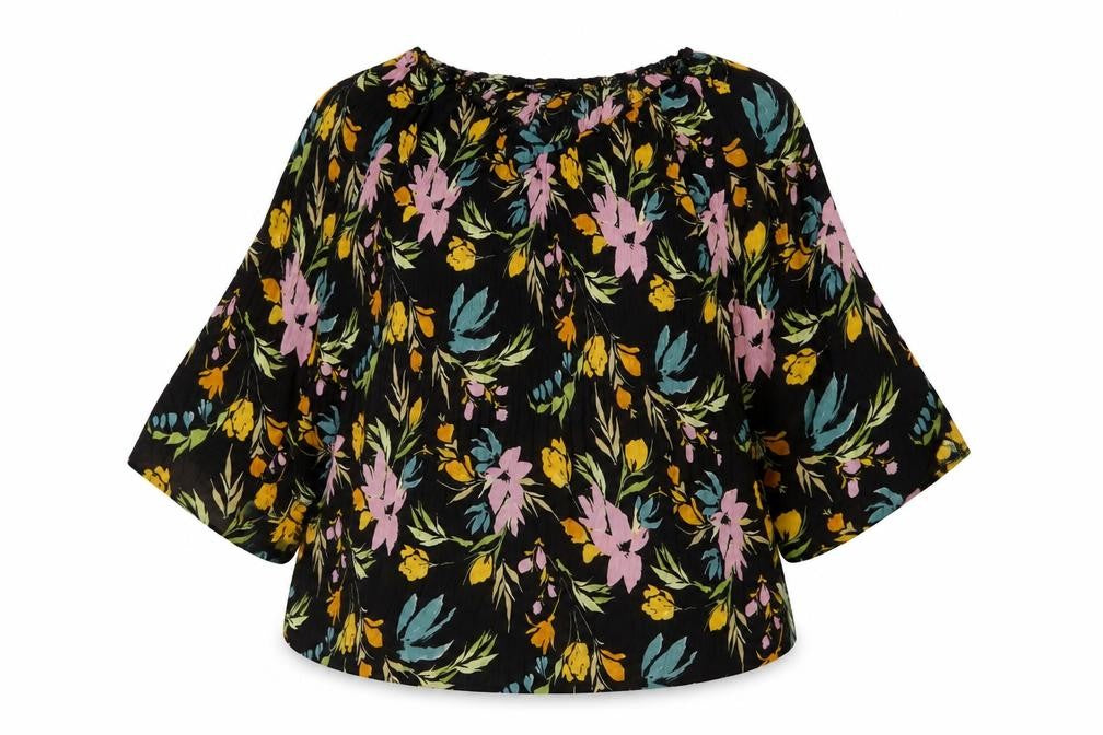 Womens UK Size 18 Klass Black Polyester Blouse