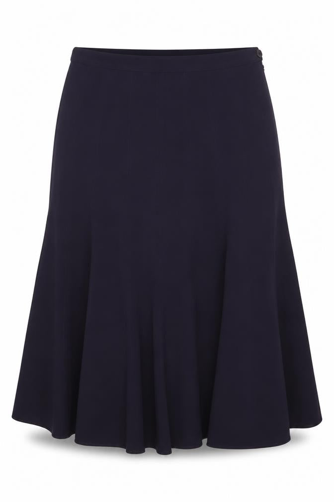 Nightingales Womens Purple Polyester A-Line Skirt Size 14 Zip - Pleated