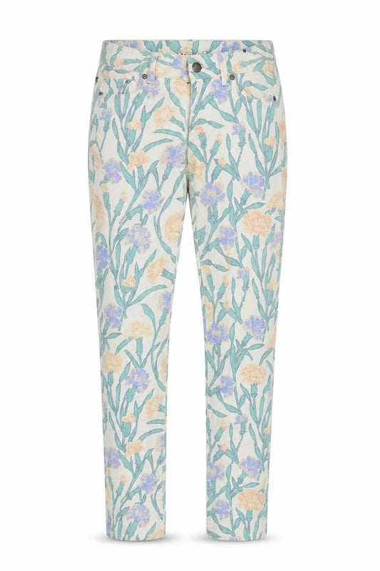 French Connection Womens Multicoloured Floral Cotton Blend Skinny Jeans Size 6 L31 in Regular Zip