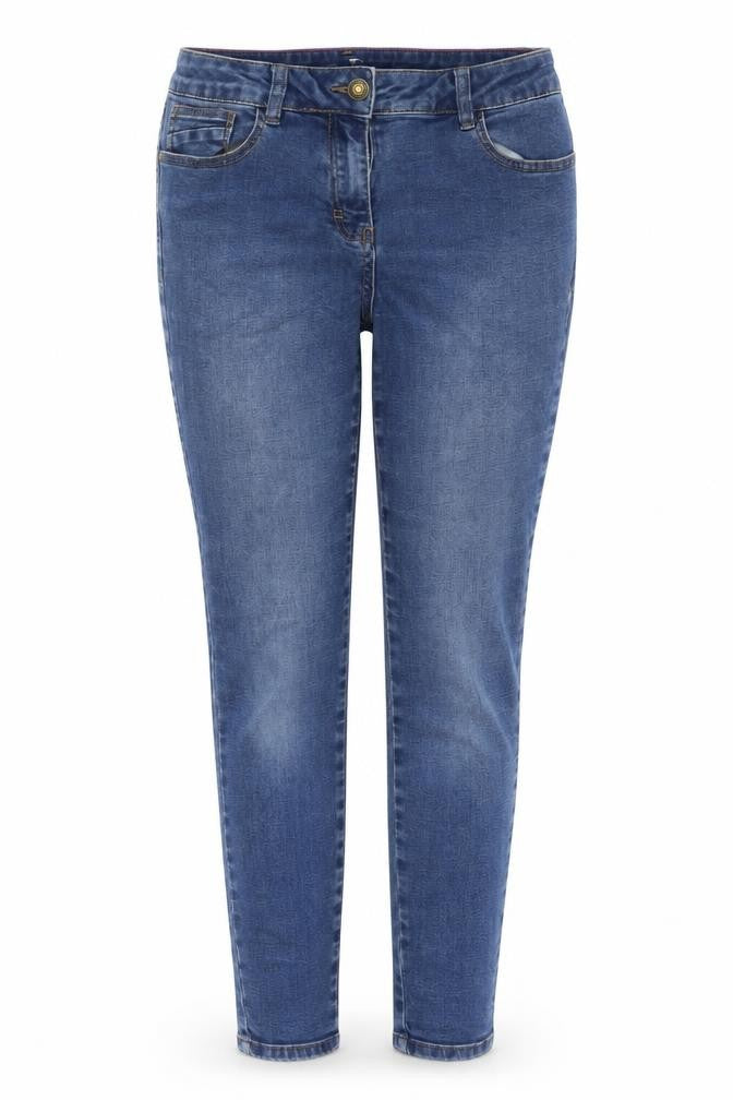 Tu Womens Blue Cotton Skinny Jeans Size 12 L26 in Regular Zip