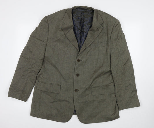 Marks and Spencer Mens Brown Wool Jacket Suit Jacket Size 42 Regular