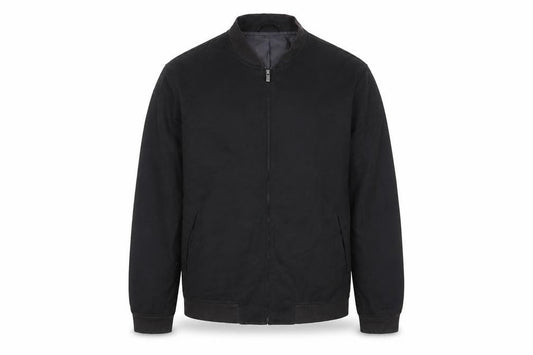 Next Mens Black Bomber Jacket Jacket Size L Zip