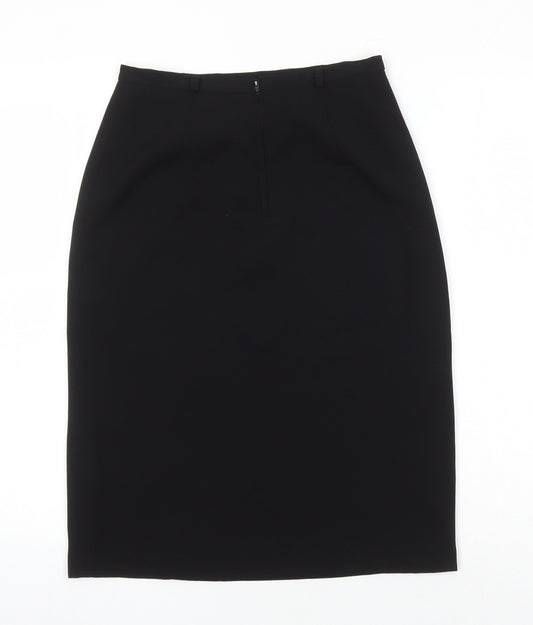 emozioni Womens Black Polyester Straight & Pencil Skirt Size 10