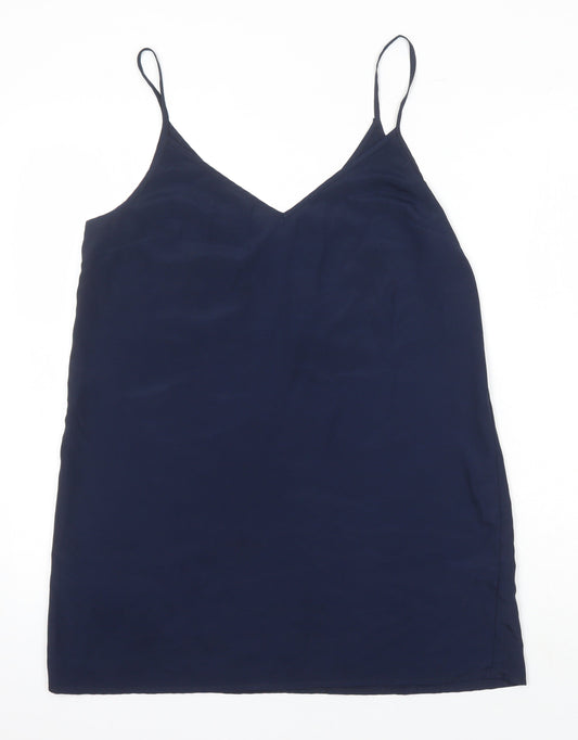 The Fifth Label Womens Blue Polyester Camisole Blouse Size L V-Neck