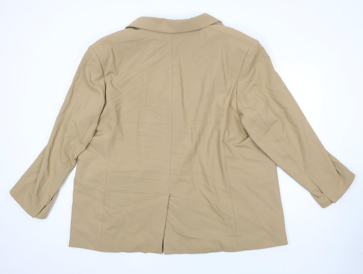 M&S Womens Beige Jacket Blazer Size 24