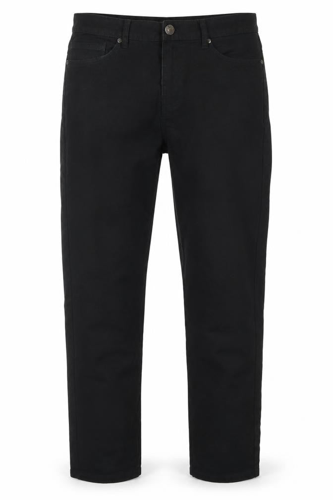 Newport Bay Mens Black Cotton Straight Jeans Size 32 in L30 in Regular Zip