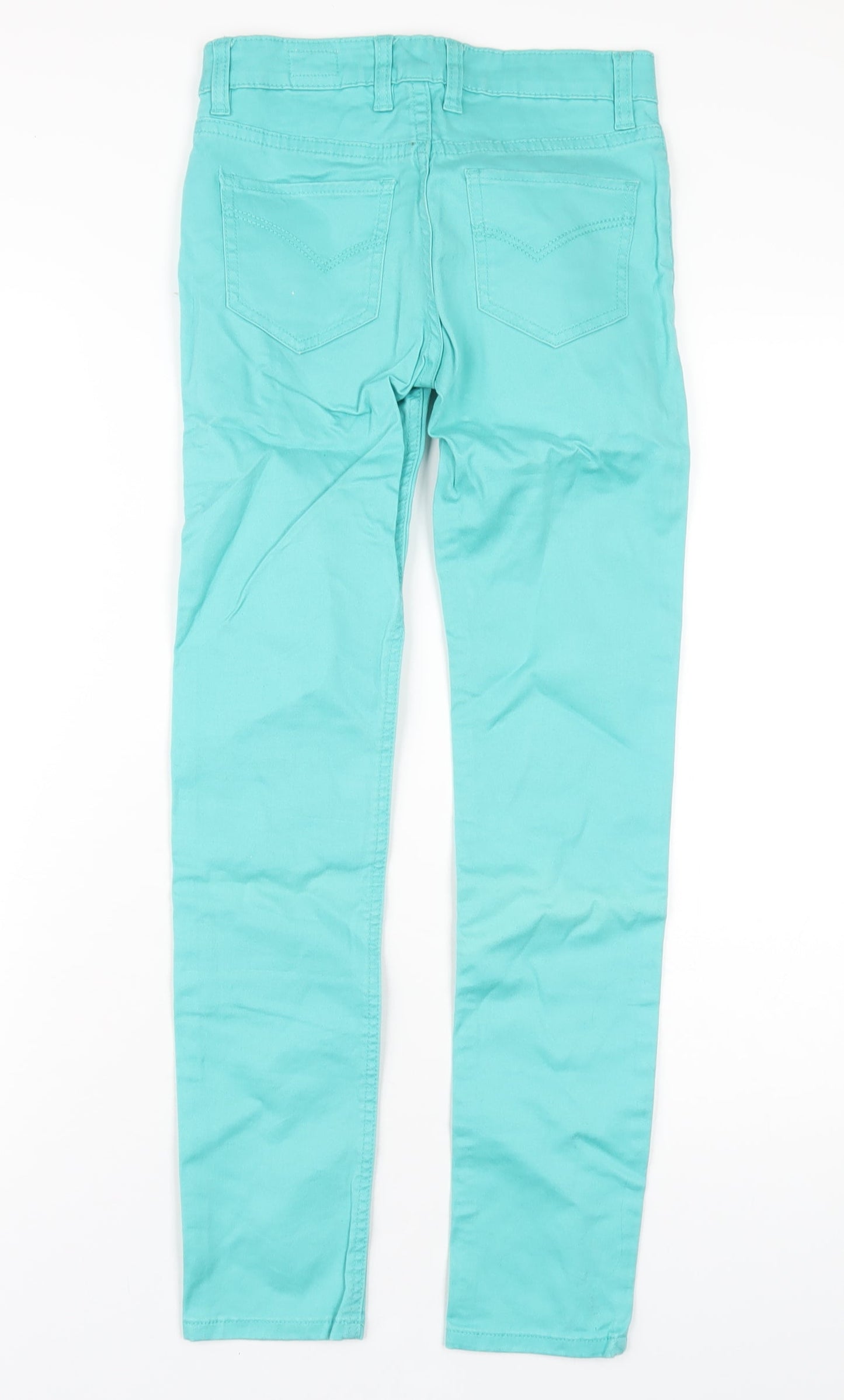 Johnnie B Womens Green Cotton Skinny Jeans Size 24 in L29 in Regular Zip