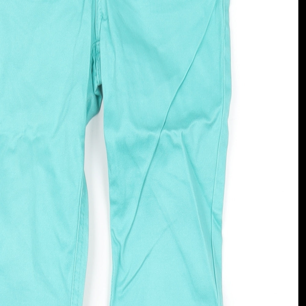 Johnnie B Womens Green Cotton Skinny Jeans Size 24 in L29 in Regular Zip