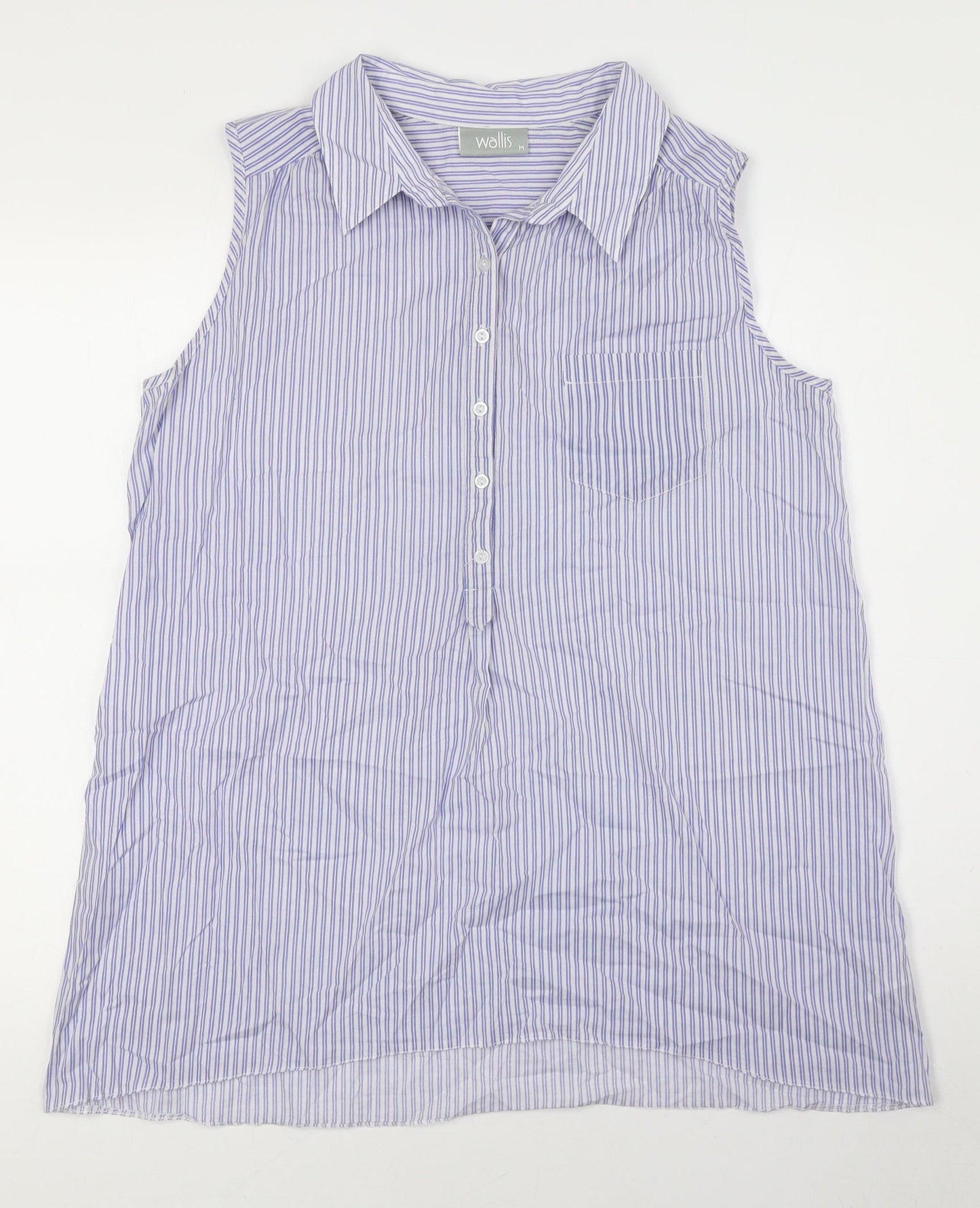 Wallis Women's Multicoloured Striped Sleeveless Shirt M