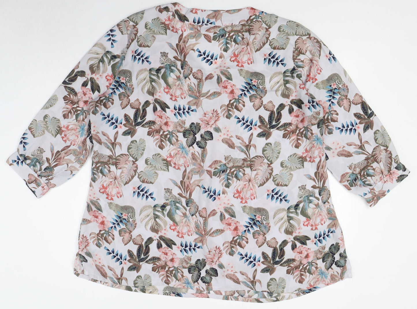 Atlas for Women Floral Tunic Blouse, Multicoloured, Size 27