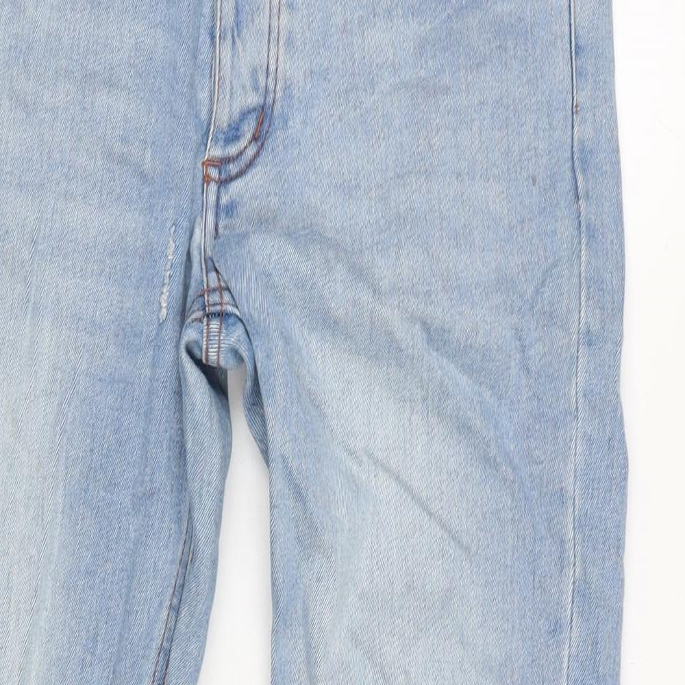 Cheap Monday Mens Blue Cotton Blend Straight Jeans Size 30 in L27 in Regular Zip