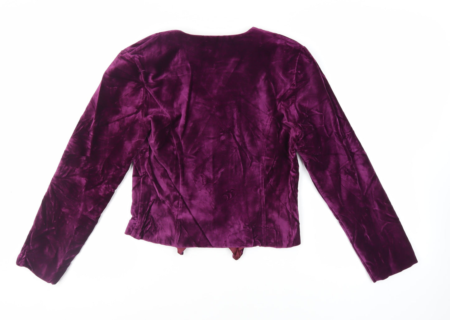 NEXT Womens Purple Jacket Blazer Size 12 Button - Vintage