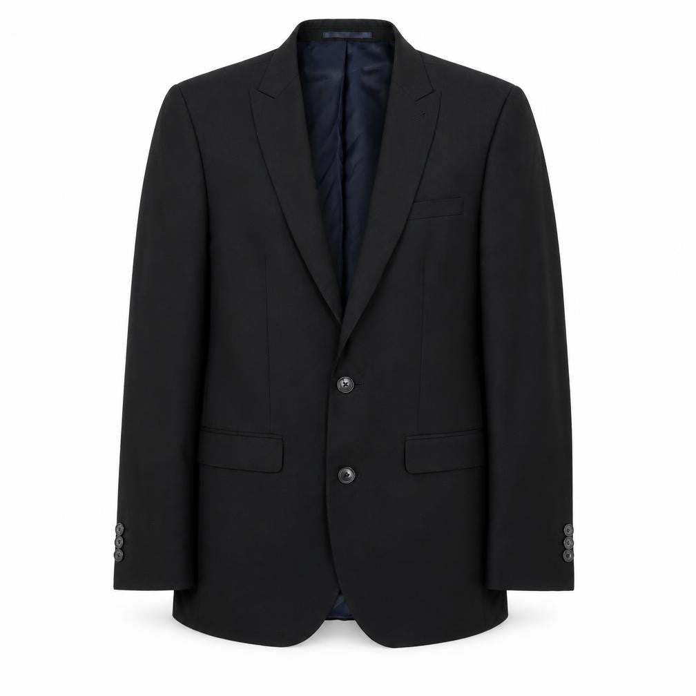 NEXT Mens Black Polyester Jacket Suit Jacket Size 36 Regular