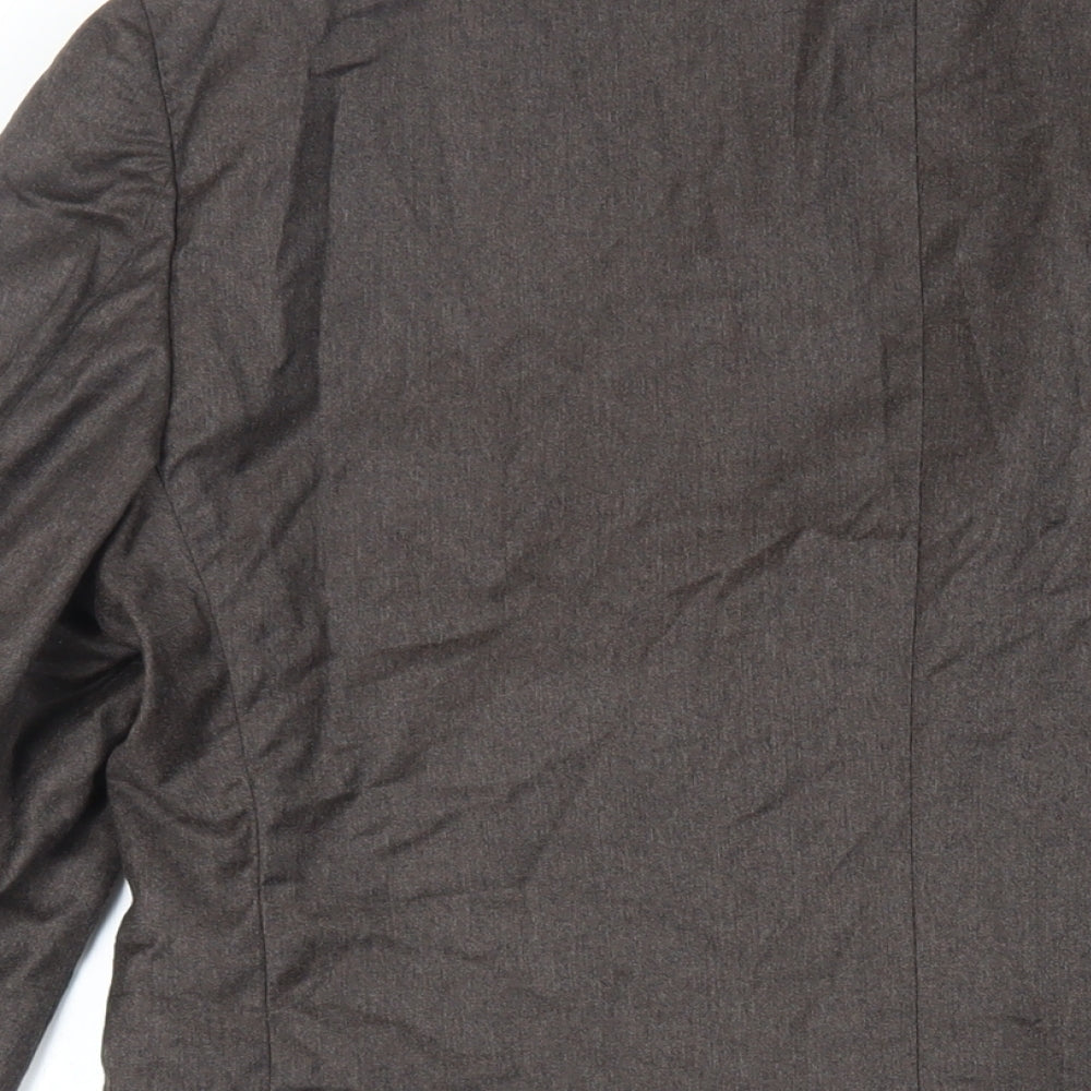 Hackett London Mens Grey Wool Jacket Blazer Size 44 Regular