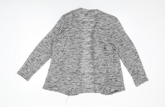 Dorothy Perkins Womens Grey Geometric Jacket Size 18