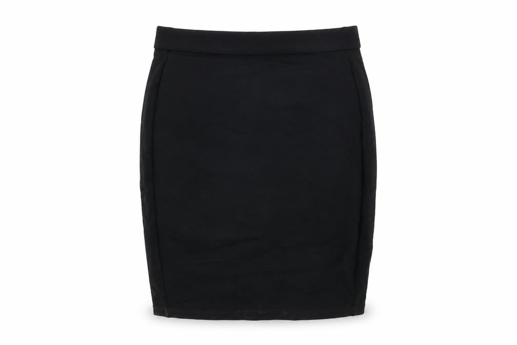 Marks and Spencer Girls Black Viscose Mini Skirt Size 16 Years Regular Pull On