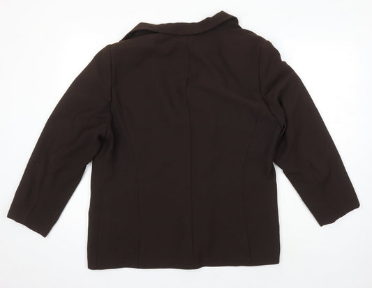 Gerry Weber Womens Brown Jacket Blazer Size 18