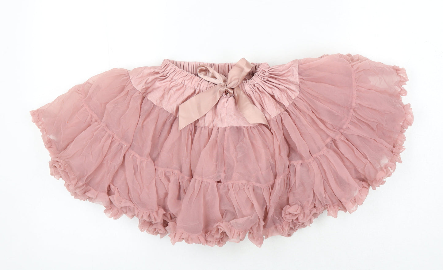 Poppy Girls Pink Ikat Nylon A-Line Skirt Size L Regular - Elasticated waist