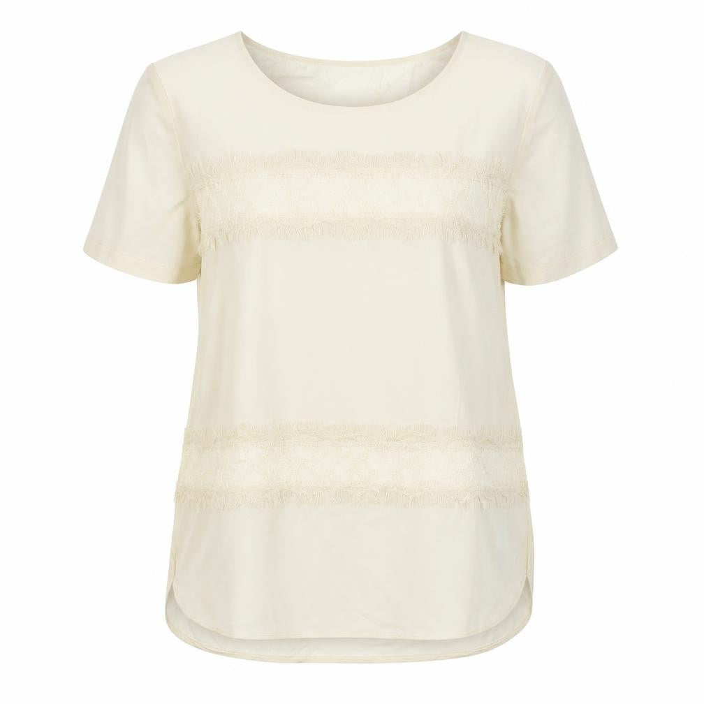 Womens UK Size S French Connection Ivory Lyocell Blouse
