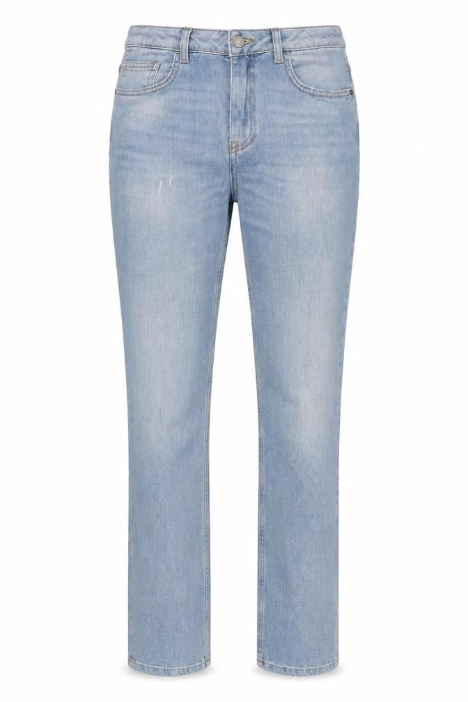 Sisley Womens Blue Cotton Blend Straight Jeans Size 28 in L33 in Regular Zip