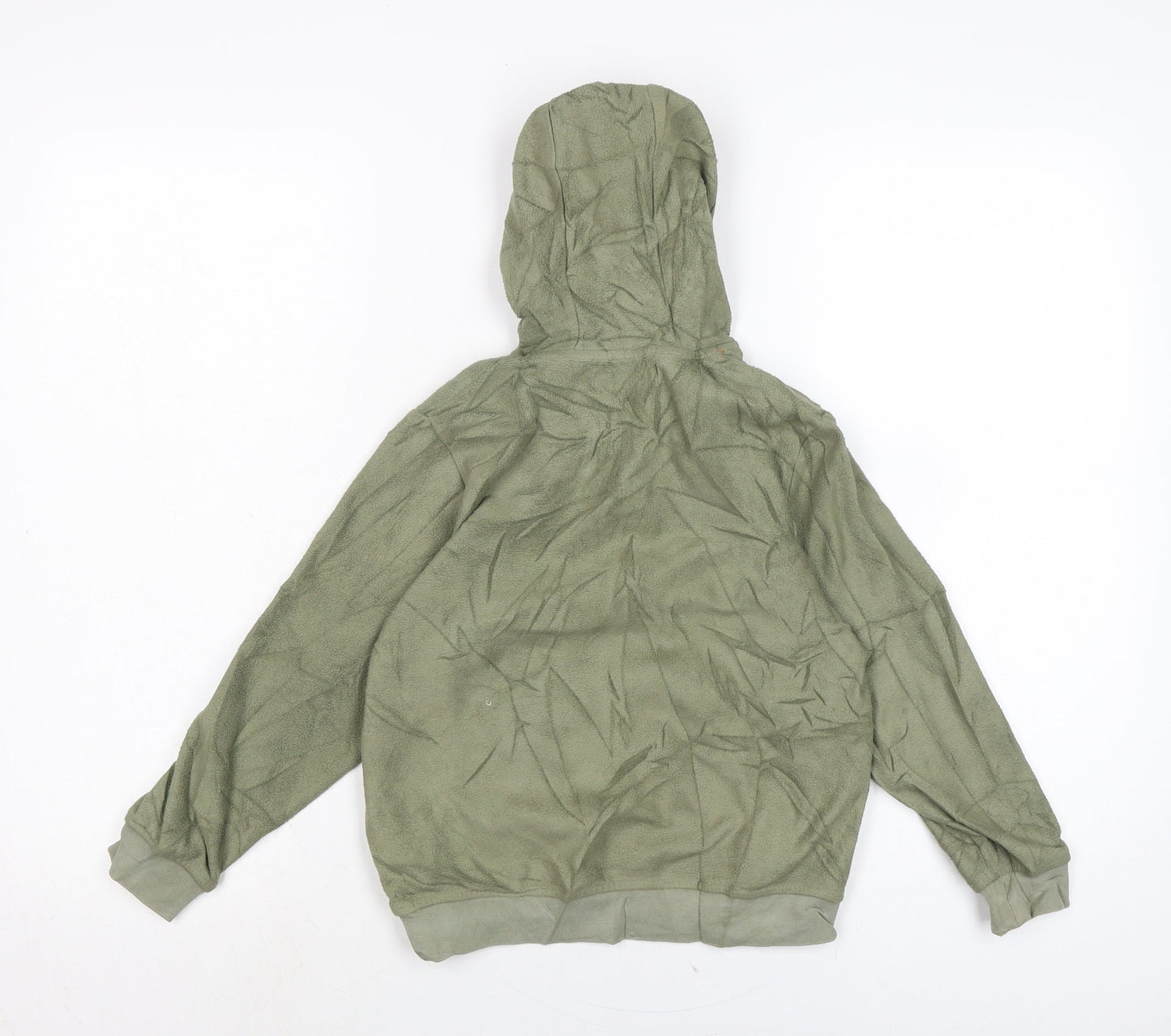 Marks and Spencer Boys Green Polyester Pullover Hoodie Size 7-8 Years
