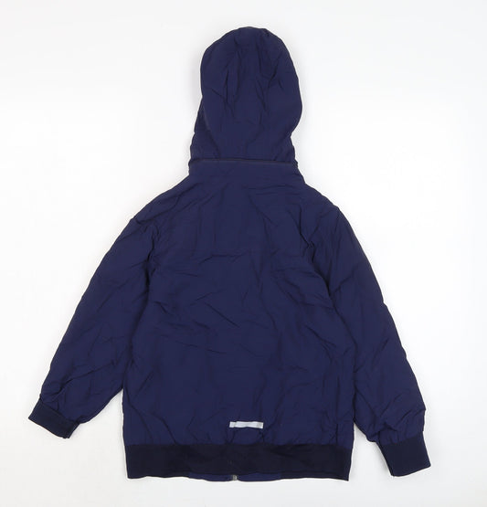 ENERGIERS Boys Blue Anorak Coat Size 8 Years Zip