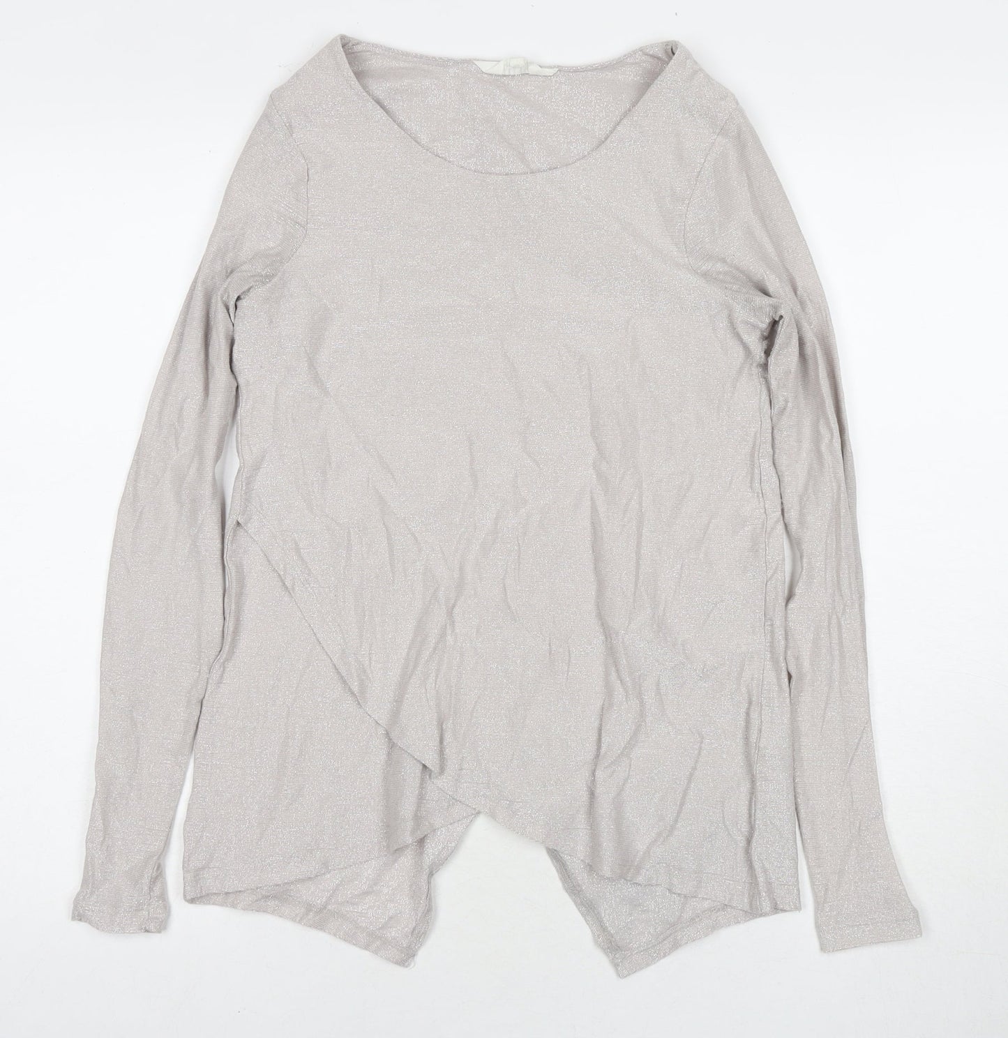 Debenhams Womens Grey Round Neck Polyester Pullover Jumper Size 8