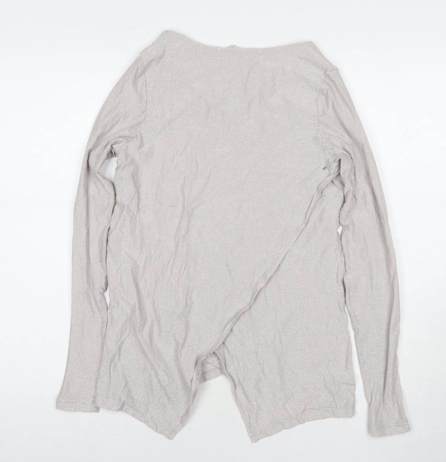 Debenhams Womens Grey Round Neck Polyester Pullover Jumper Size 8