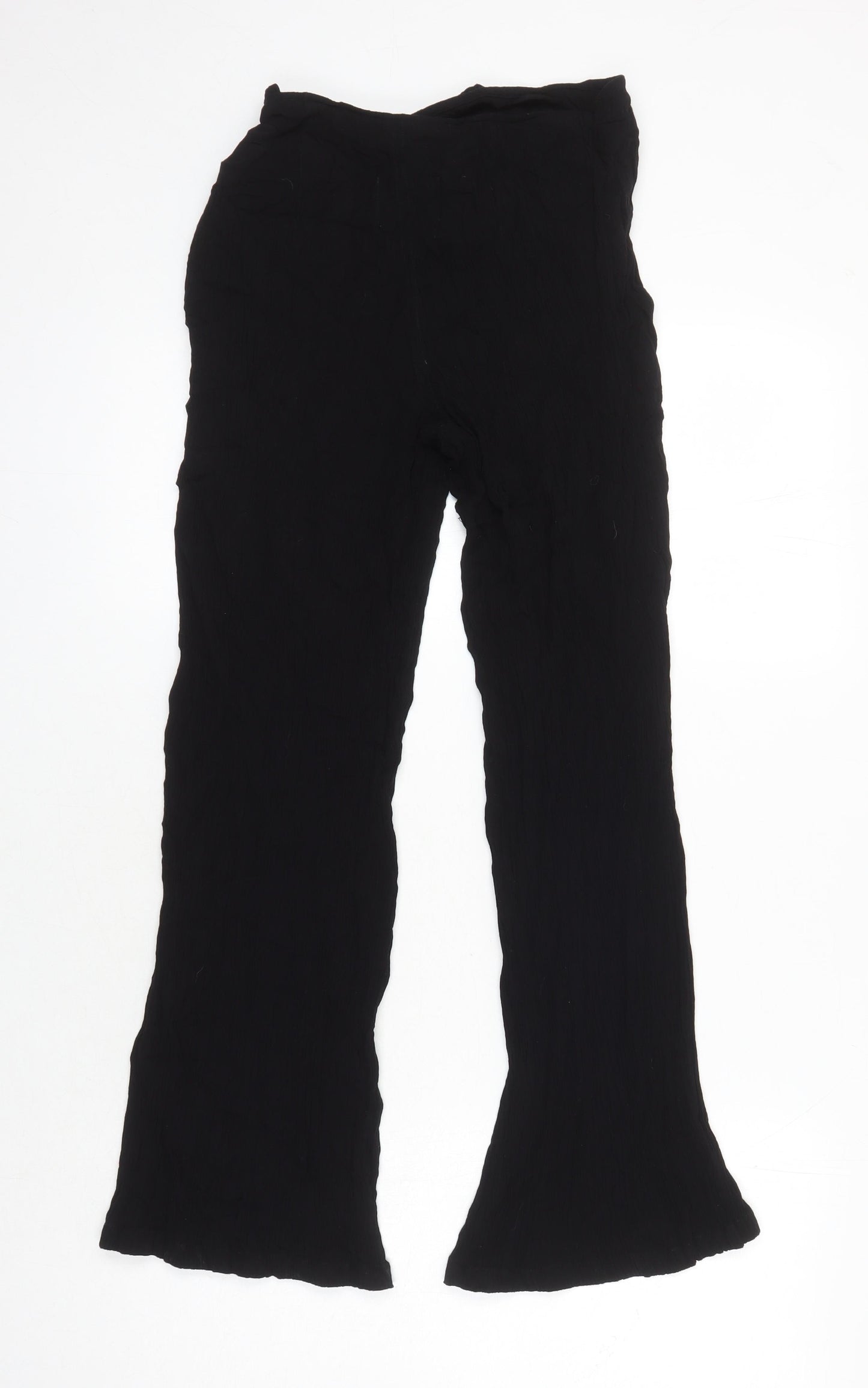 Urban Outfitters Womens Black Viscose Trousers Size XL L24 in Regular