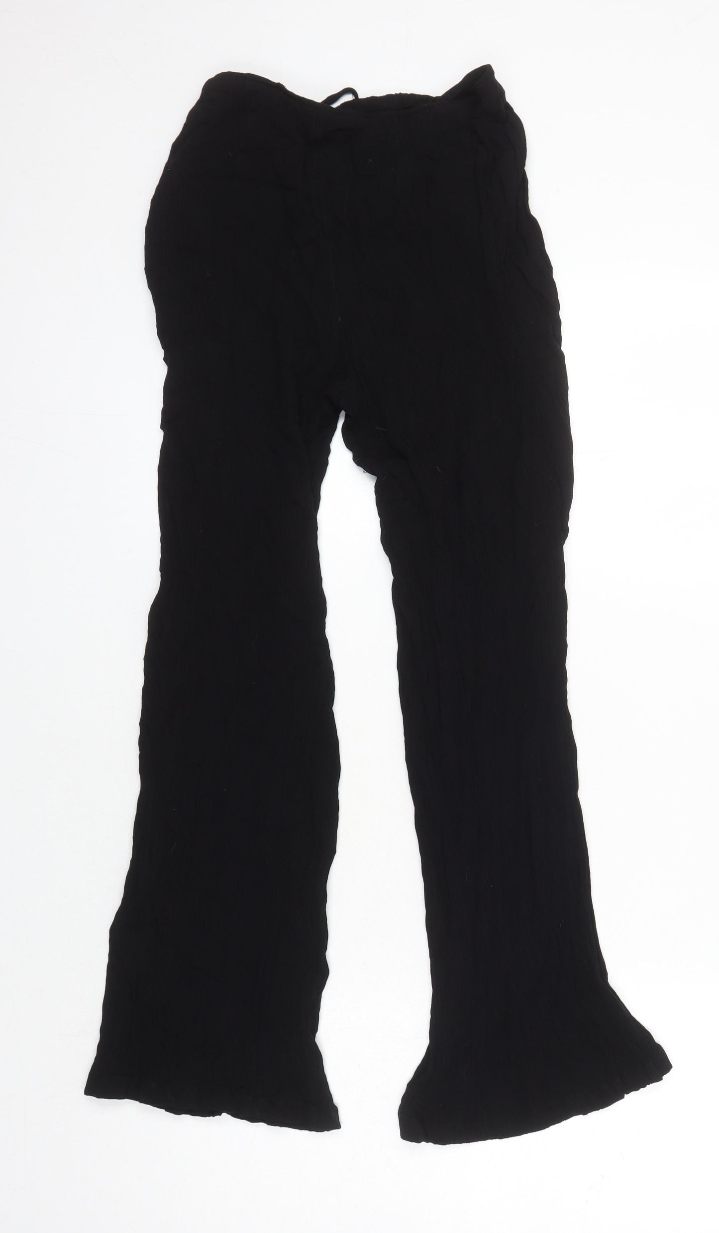 Urban Outfitters Womens Black Viscose Trousers Size XL L24 in Regular