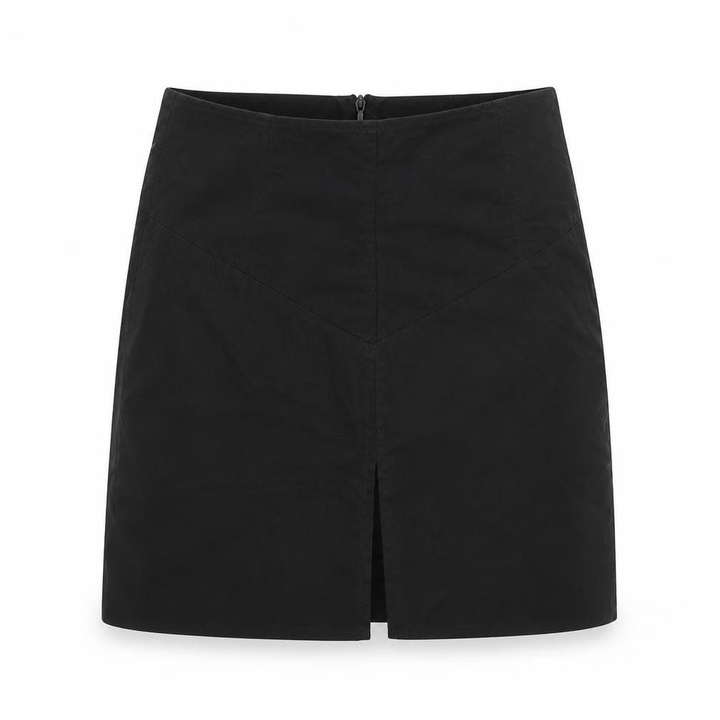 PRETTYLITTLETHING Womens Black Polyester Mini Skirt Size 6